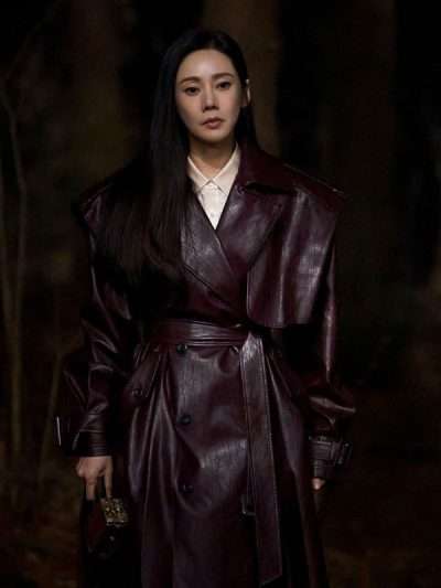 Chu Ja hyeon Head Over Heels Burgundy Coat