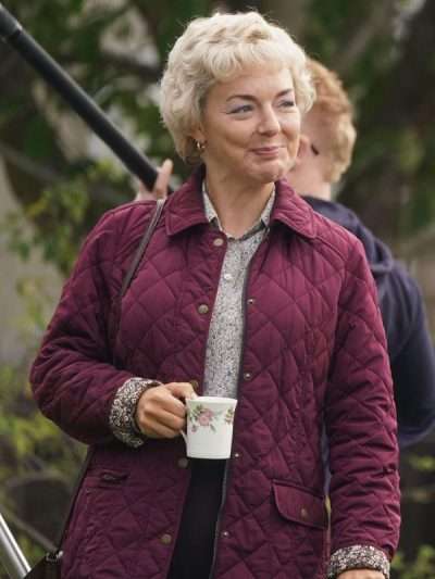 I Fought the Law 2025 Ann Ming Purple Quilted Jacket