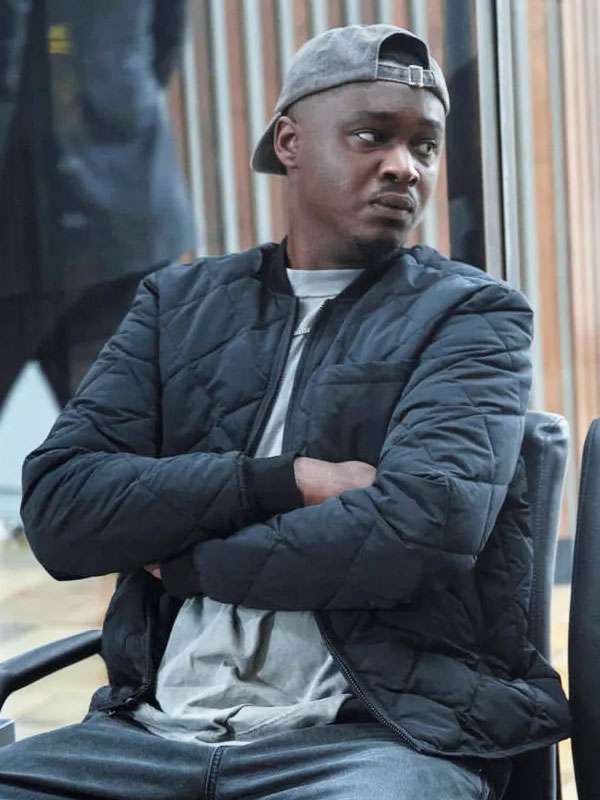 Ashton Sanders Invasion S03 Black Quilted Jacket