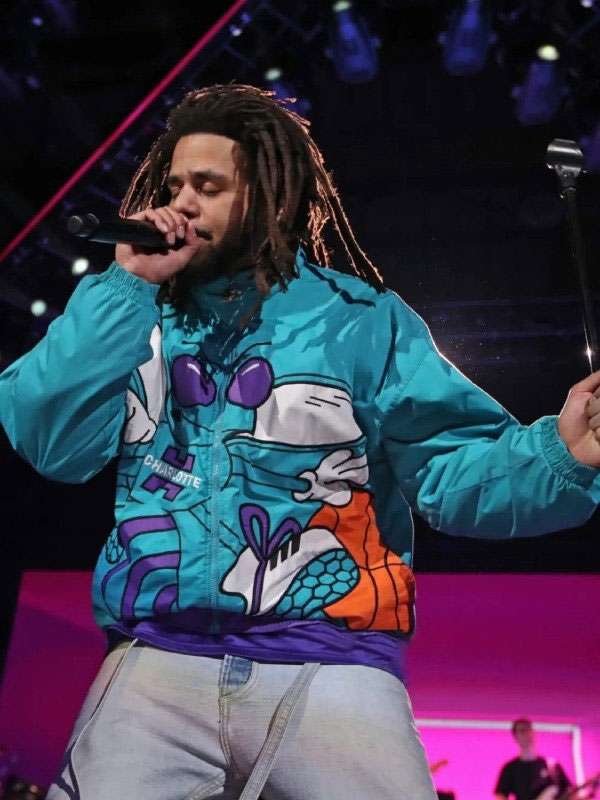 J Cole Starter Charlotte Hornets Jacket