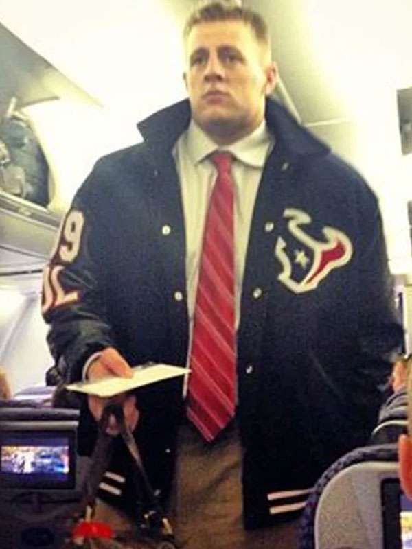 JJ Watt Houston Texans Varsity Latterman Jacket