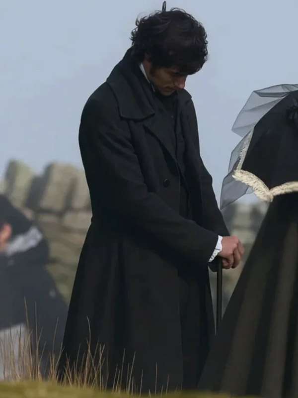 Wuthering Heights 2026 Heathcliff Black Long Coat