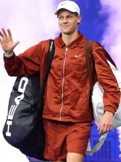 Jannik Sinner US Open 2025 Orange Jacket