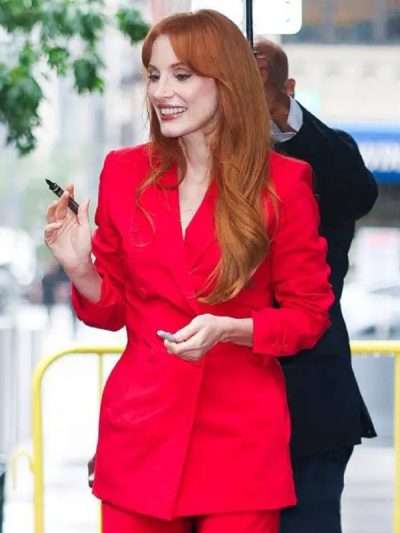 Jessica Chastain Red Blazer