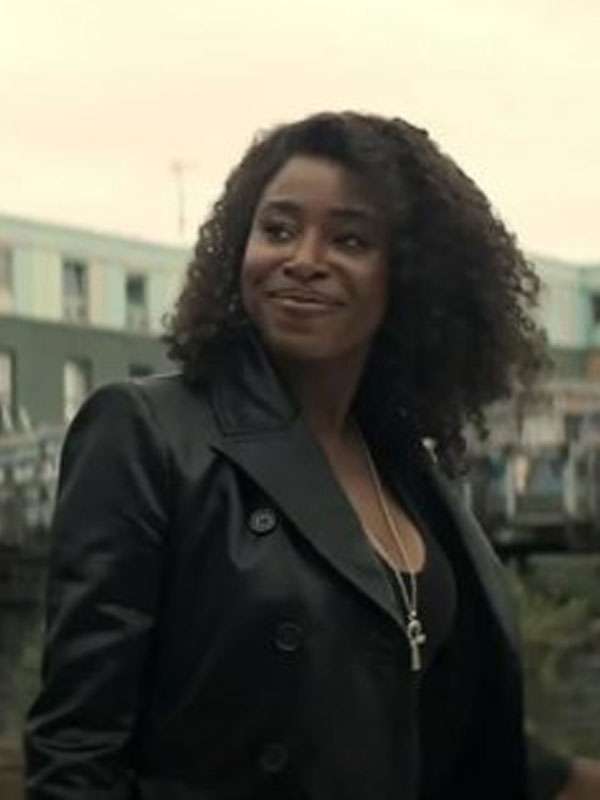 Kirby Howell-Baptiste The Sandman Season 02 Black Leather Coat