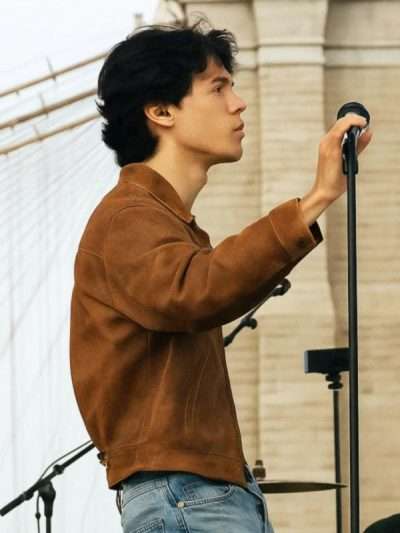 NYC Landon Barker Brown Suede Jacket