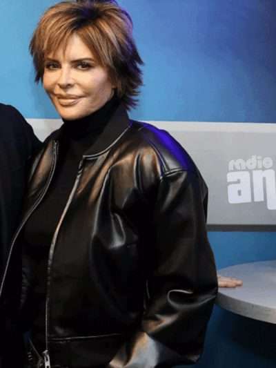 SiriusXM 2025 Lisa Rinna Black Leather Jacket