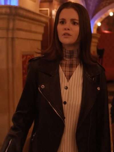 Only Murders in the Building S05 Selena Gomez Black Cropped Jacket