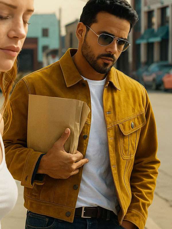 Maintenance Required Jacob Scipio Mustard Suede Leather Jacket