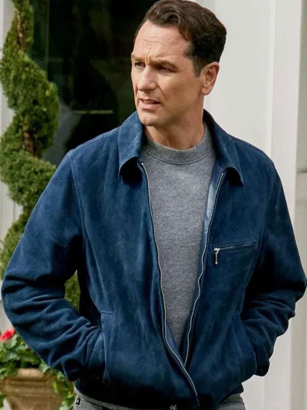 Matthew Rhys The Beast in Me Blue Suede Jacket