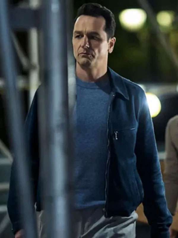 Matthew Rhys The Beast in Me Blue Suede Jacket