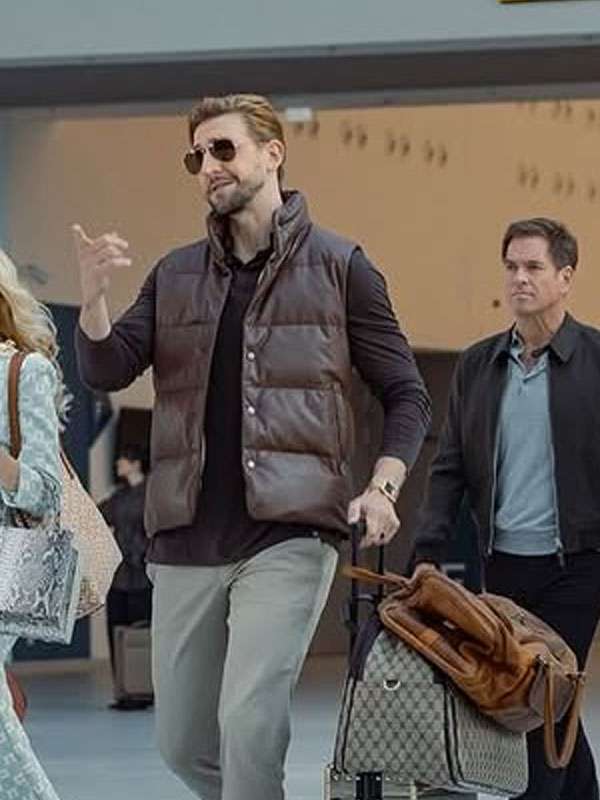 Maximilian Osinski NCIS Tony and Ziva Brown Puffer Vest