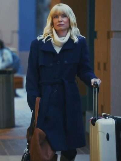 Love In The Clouds 2025 McKenzie Westmore Blue Wool Coat