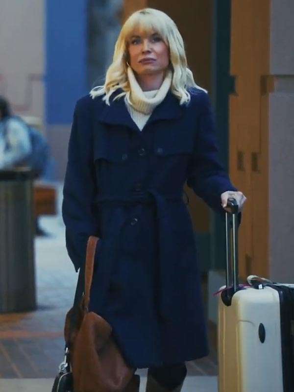 Love In The Clouds 2025 McKenzie Westmore Blue Wool Coat