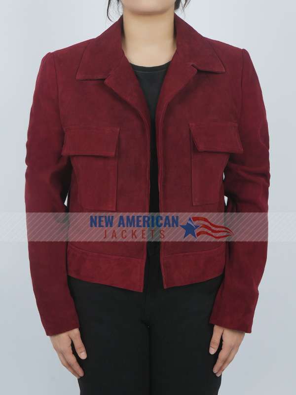 Movie The Family Plan 2 Michelle Monaghan Wool Jacket