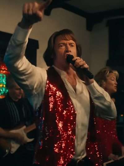 Song Sung Blue 2025 Hugh Jackman Red Vest