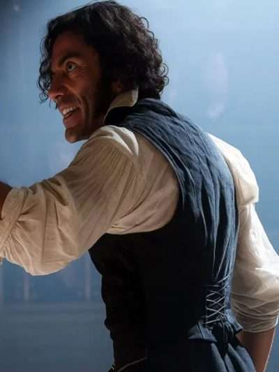 Frankenstein 2025 Oscar Isaac Black Vest