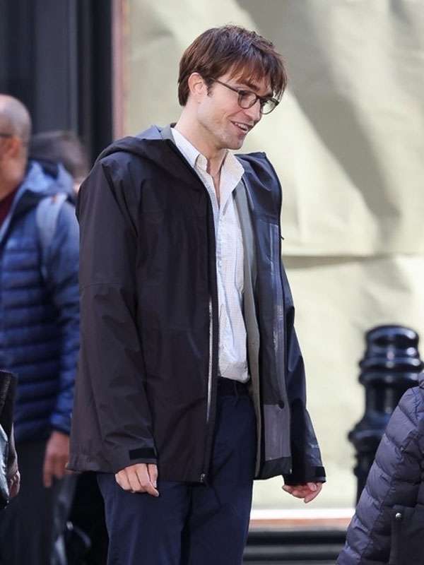 Movie The Drama Robert Pattinson Black Hooded Jacket