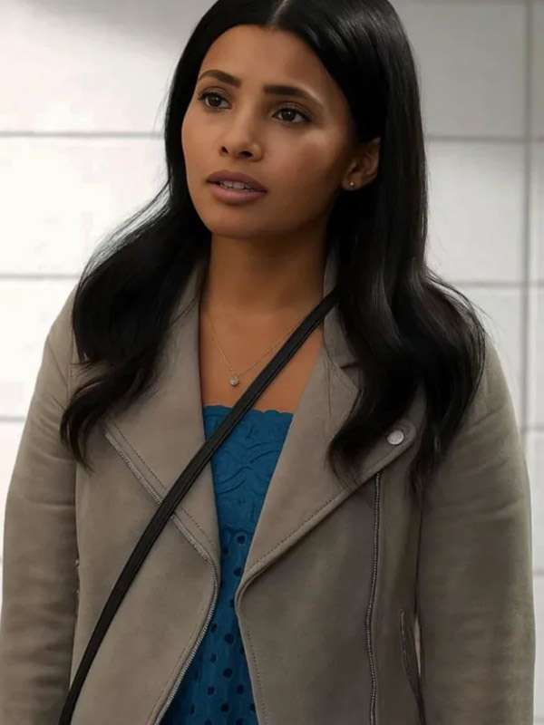 My Life with the Walter Boys 2025 Nikki Rodriguez Grey Suede Leather Jacket