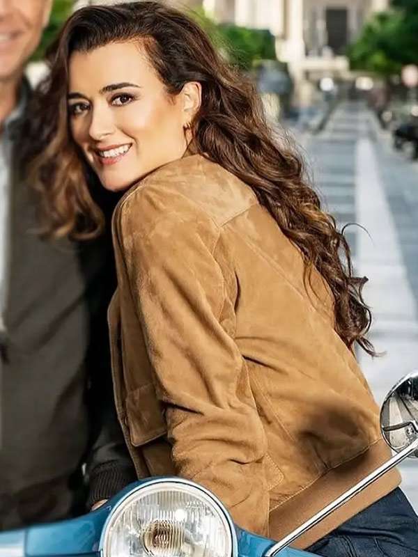 Ziva David NCIS Tony and Ziva Brown Leather Jacket