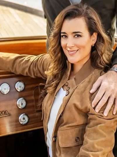 NCIS Tony & Ziva S01 Cote de Pablo Brown Suede Leather Jacket