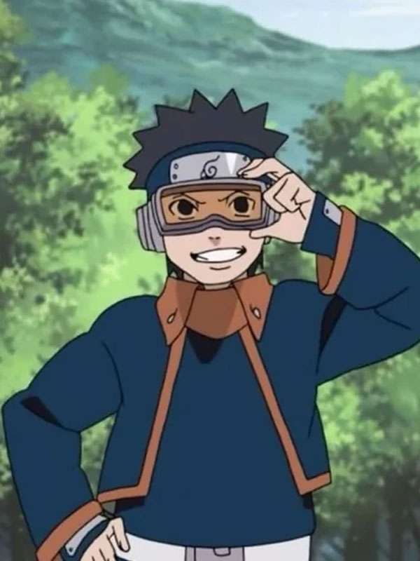 Naruto Obito Uchiha Black and Blue Open Jacket