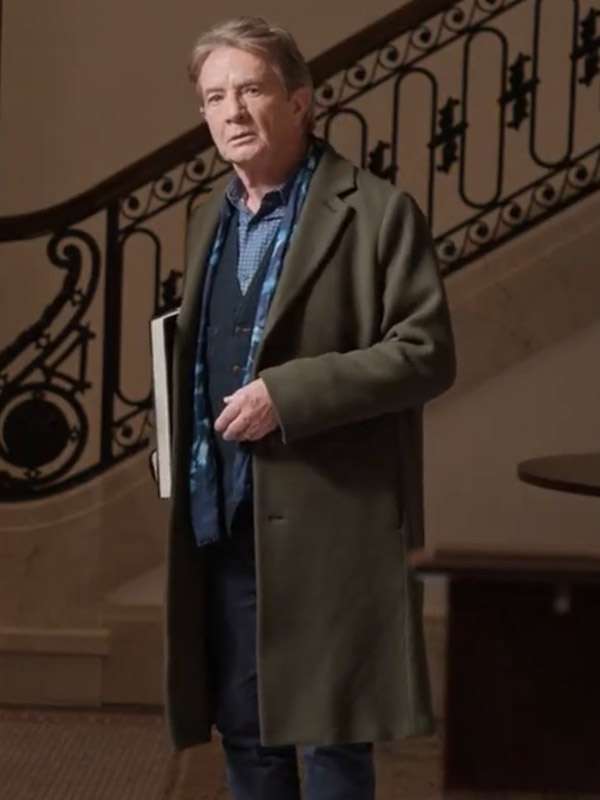 Only Murders in the Building 2025 Martin Short Green Wool Coat