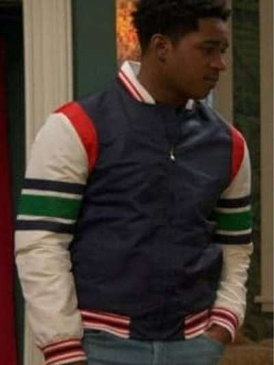 Ravens Home S06 Issac Ryan Brown Varsity Jacket
