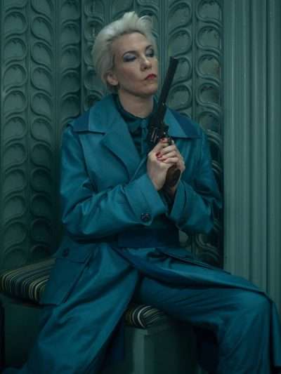 Rebecca Henderson Dust Bunny Blue Coat