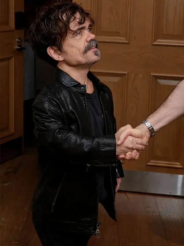 Peter Dinklage Roofman Black Leather Jacket