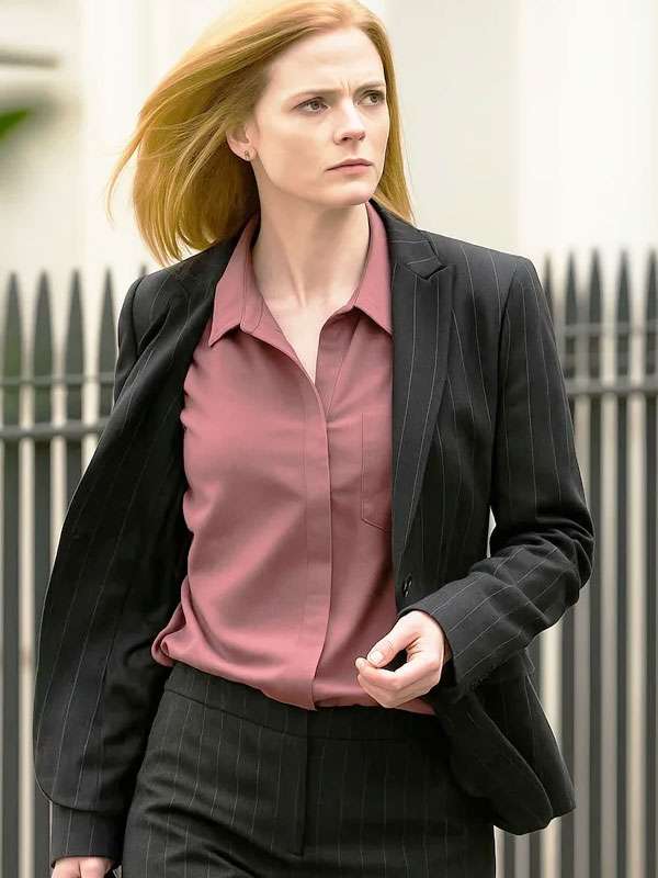 Rose Leslie The Hack Black Blazer