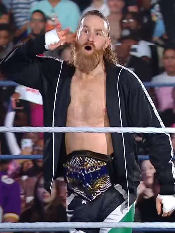 Sami Zayn SmackDown 2025 Black Track Jacket