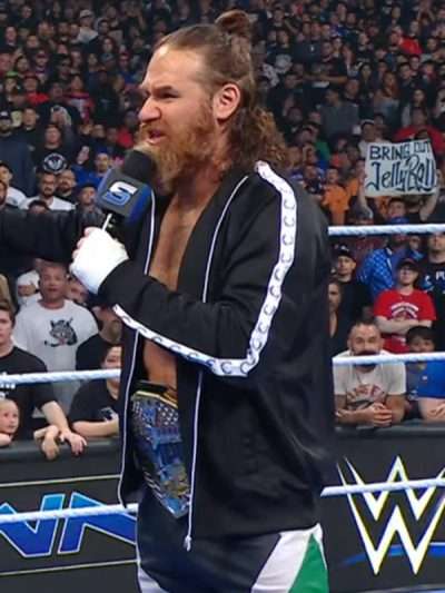 Sami Zayn SmackDown 2025 Black Bomber Jacket