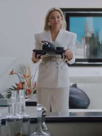 Kate Hudson Shell White Blazer