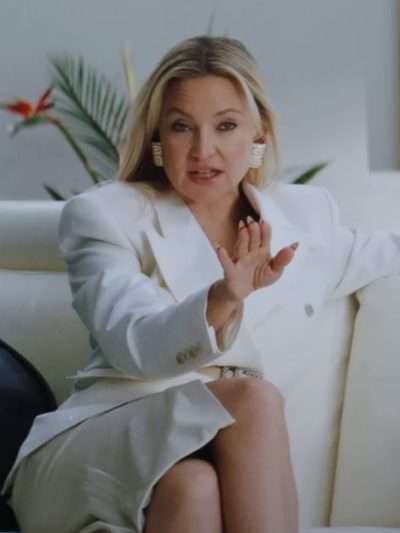 Shell 2025 Kate Hudson White Blazer