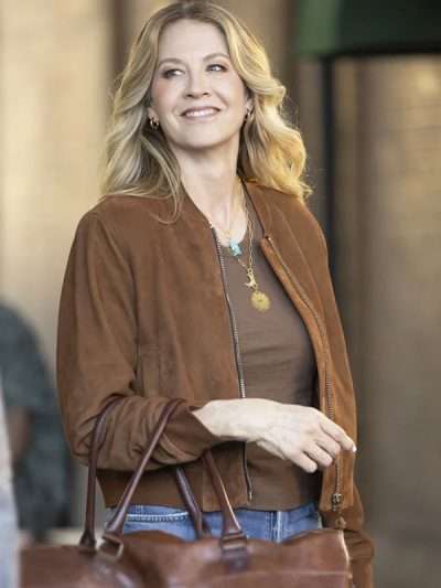 Eve Drake Shifting Gears S02 Suede Bomber Jacket