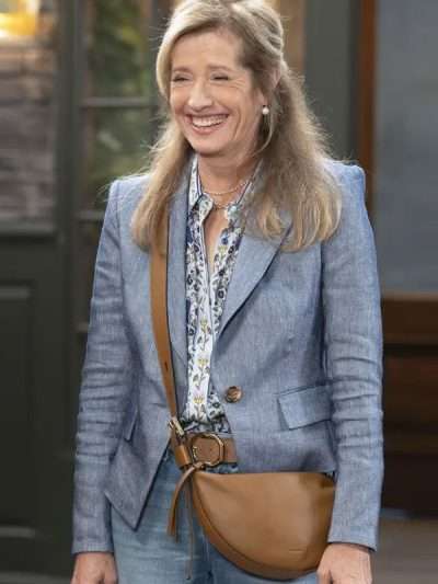 Nancy Travis Shifting Gears Blue Blazer