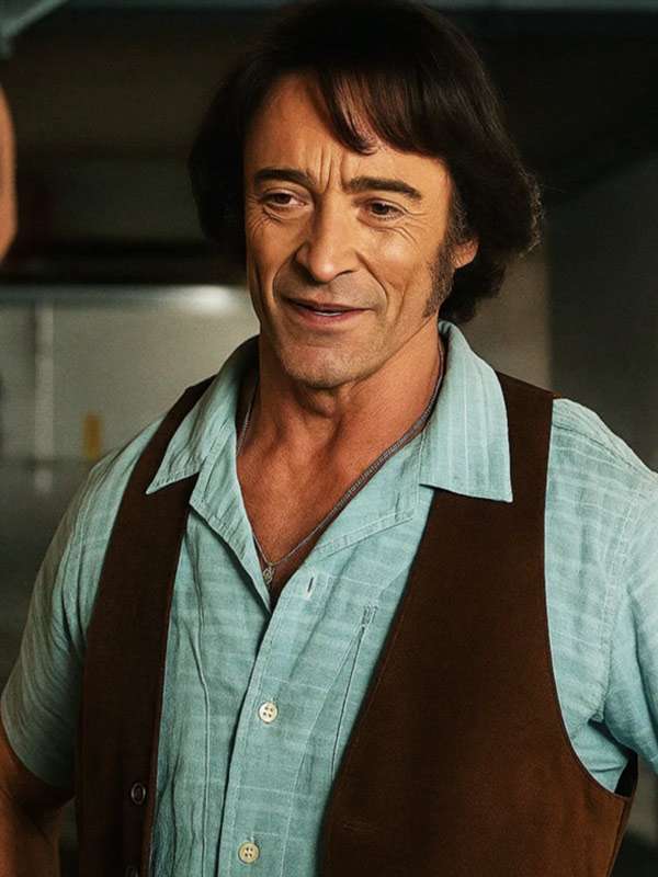 Song Sung Blue 2025 Hugh Jackman Brown Vest