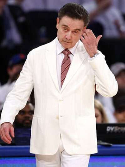 St. John’s Coach Rick Pitino White Suit