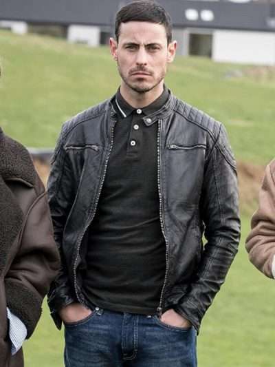 Ellis Brian Markey Black Leather Jacket