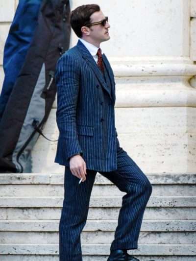 The History of Sound Paul Mescal Striped Suit