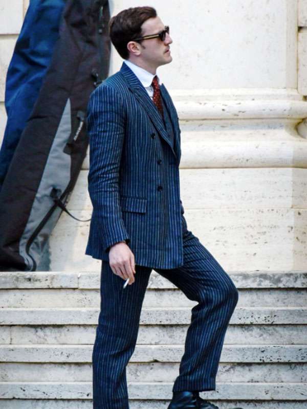 The History of Sound Paul Mescal Striped Suit