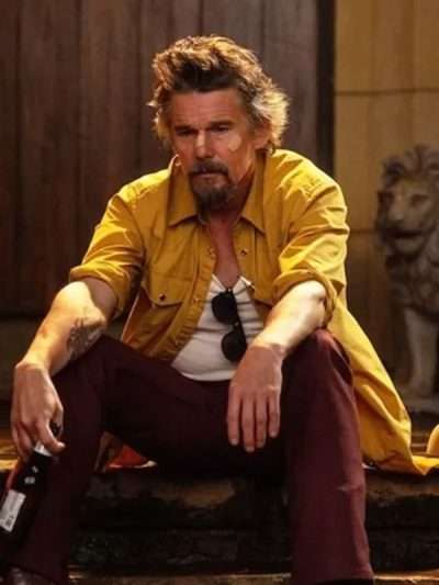 The Lowdown 2025 Ethan Hawke Yellow Shirt