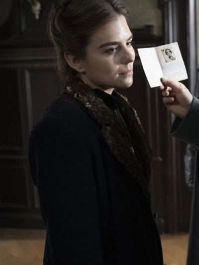 The Partisan Morgane Polanski Black Fur Trench Coat