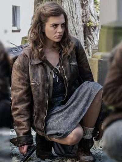 The Partisan Morgane Polanski Brown Leather Jacket