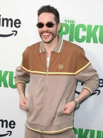 The Pickup 2025 Pete Davidson Brown Track Jacket
