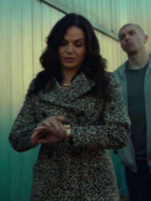 Lana Parrilla The Rainmaker Leopard Coat