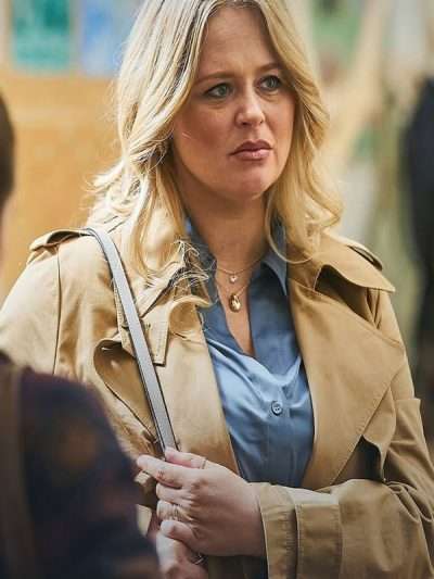 The Rumour S01 Emily Atack Brown Cotton Coat