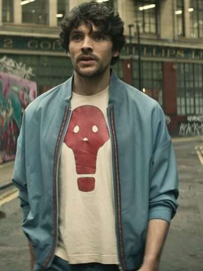 Colin Morgan The Sandman S02 Blue Bomber Jacket
