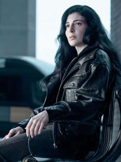 Razane Jammal The Sandman S02 Black Leather Jacket